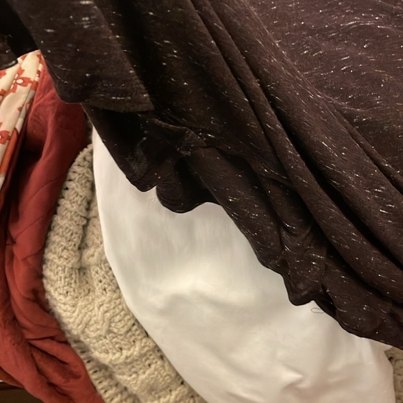 DOLAN LEFT COAST COLLECTION midi handkerchief‎ hem black/whiteblend dress - Picture 11 of 14